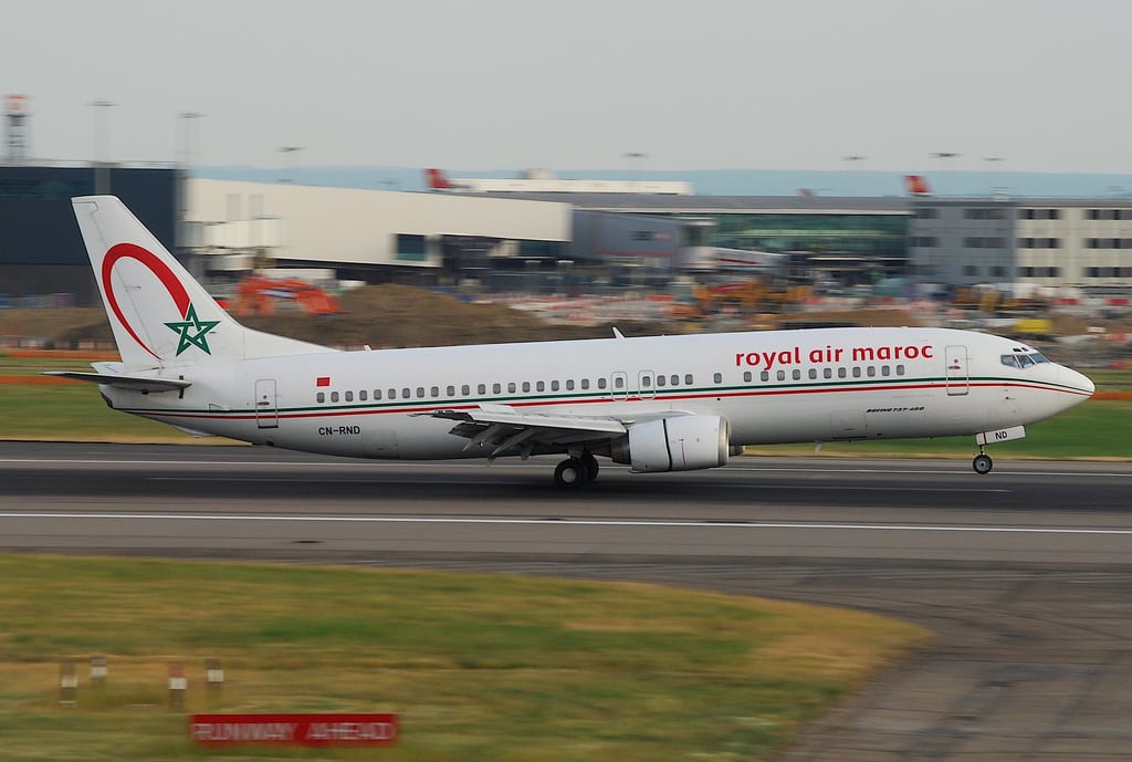 A Royal Air Maroc Flight at take off