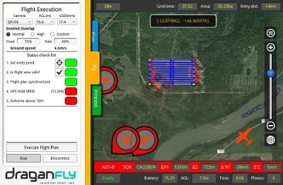 The Ping network at work with Draganfly Innovations' Surveyor GS