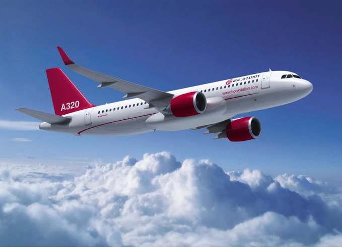 BOC Aviation A320, rendering