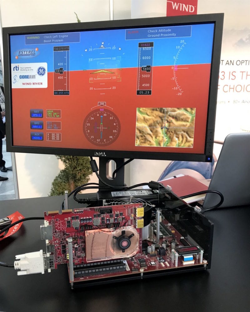 Wind River cockpit display development technology on display at Aviation Electronics Europe 2017. 