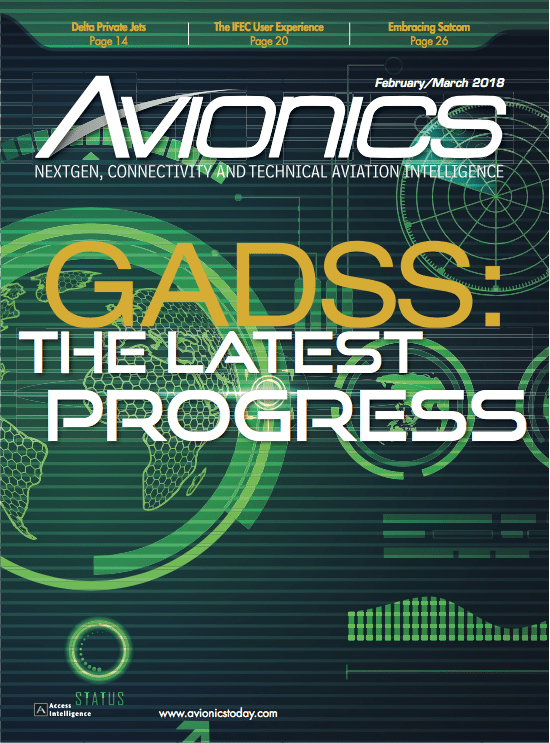 Avionics Magazine February/March 2018 Issue Cover