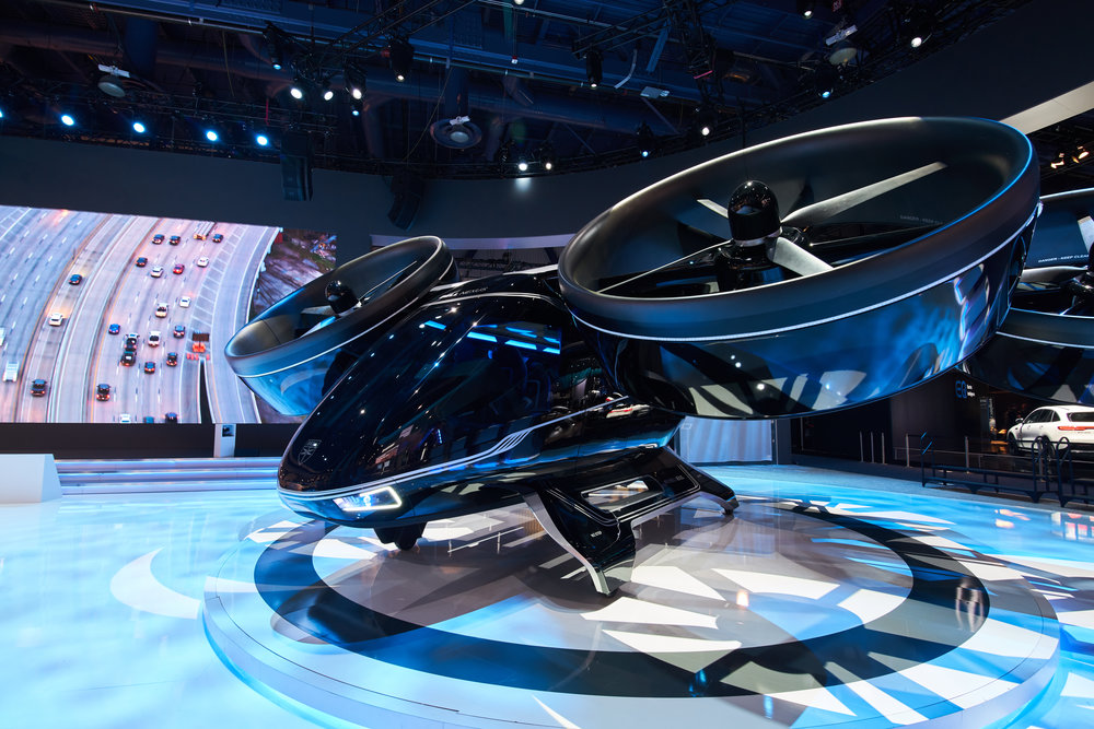 Bell's Nexus air taxi concept on display at CES 2019. (Bell)