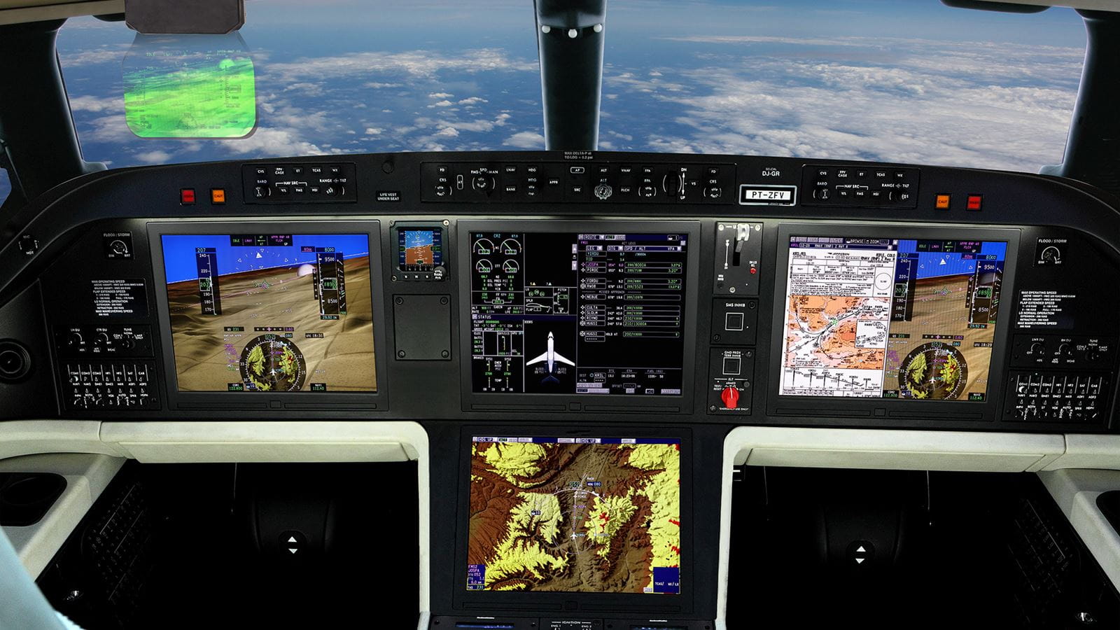 The Collins Aerospace Systems’ Pro Line Fusion avionics system. (Photo: Collins Aerospace)