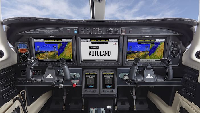 Garmin G3000 with Autoland Technology. (Image: Garmin)